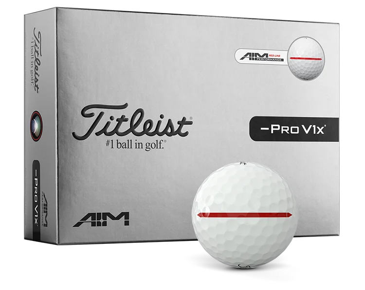 Pro V1x Left Dash Performance Alignment - Red