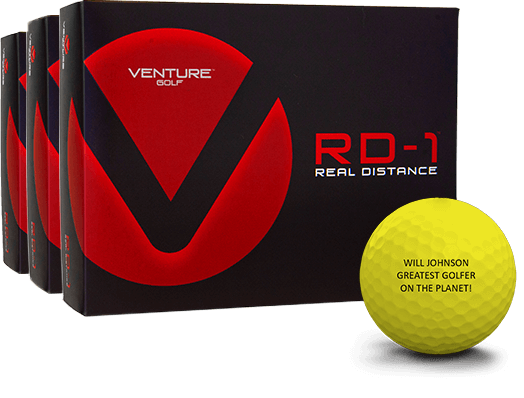 Venture Golf RD-1 Yellow Golf Balls