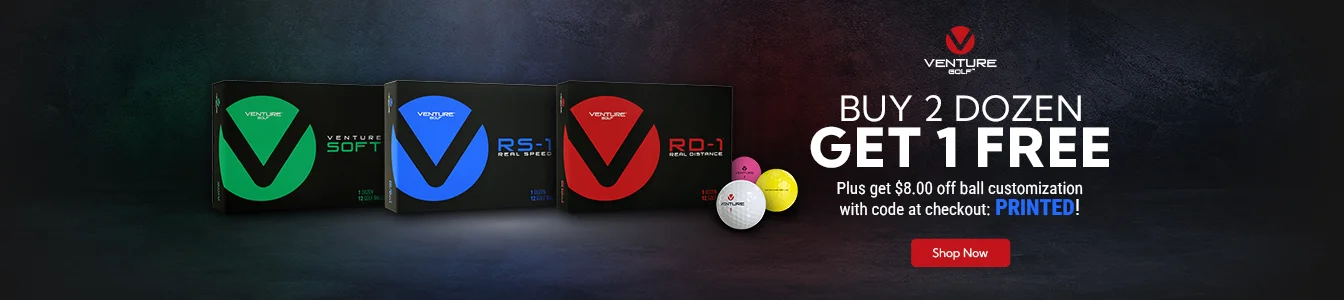 Venture Golf | RD-1, RS-1, and Venture Soft Models are now Buy 2 Dozen Get 1 Free - Shop Now