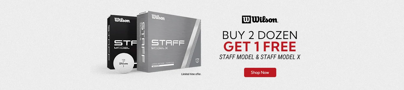 Wilson Staff Model and Staff Model X Golf Balls now Buy 2 Dozen Get 1 Free!  |  Shop Now