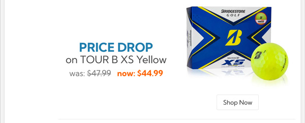 Tour B XS Yellow Golf Balls