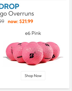 Bridgestone e6 Lady Pink Logo Overrun Golf 