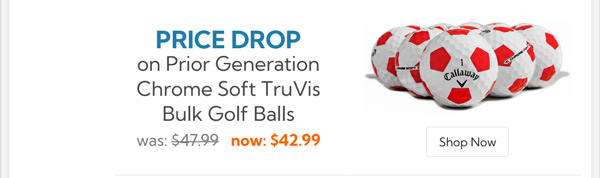 Callaway Golf Prior Generation Chrome Soft TruVis Bulk Golf Balls