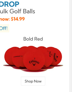 Callaway Golf Superhot Bold Red Bulk Golf 