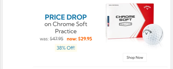 Chrome Soft Practice Golf 