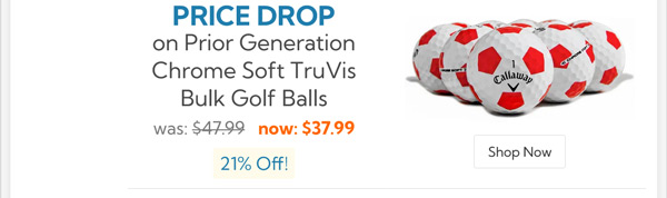 Callaway Golf Prior Generation Chrome Soft TruVis Bulk Golf Balls