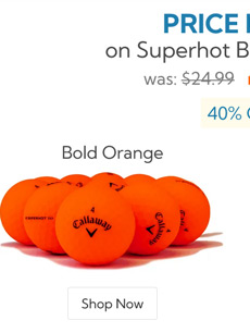 Callaway Golf Superhot Bold Orange Bulk Golf 
