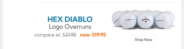 HEX Diablo Overrun Golf Balls/HEX Diablo Overrun Golf Balls