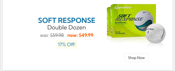 Taylor Made 2022 Soft Response Golf Balls Double Dozen/2022 Soft Response Golf Balls Double Dozen White