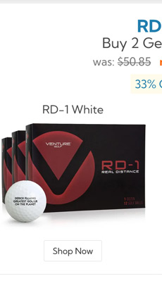 Venture Golf RD 1 Golf Balls Buy 2 Get 1 Free/RD 1 Golf Balls Buy 2 Get 1 Free White