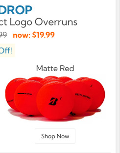 Bridgestone e12 Contact Matte Red Logo Overrun Golf Balls