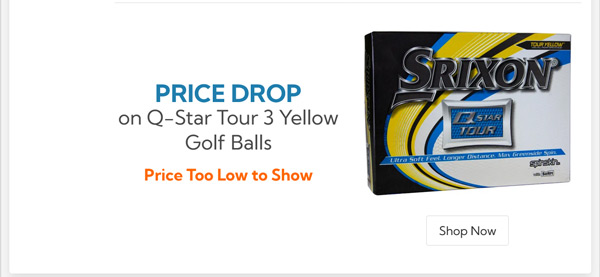 Srixon Q Star Tour 3 Yellow Golf Balls