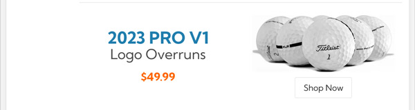 Titleist 2023 Pro V1 Logo Overrun Golf 