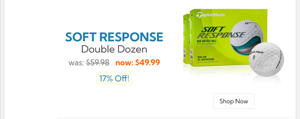 Taylor Made 2022 Soft Response Golf Balls Double Dozen/2022 Soft Response Golf Balls Double Dozen White
