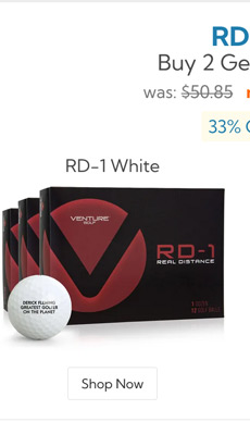 Venture Golf RD 1 Golf Balls Buy 2 Get 1 Free/RD 1 Golf Balls Buy 2 Get 1 Free White