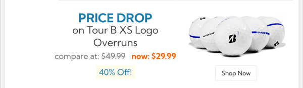 Bridgestone 2022 Tour B XS Logo Overrun Golf Balls