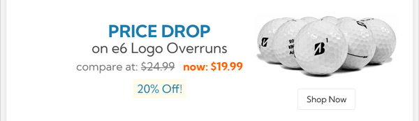 e6 Logo Overrun Golf Balls