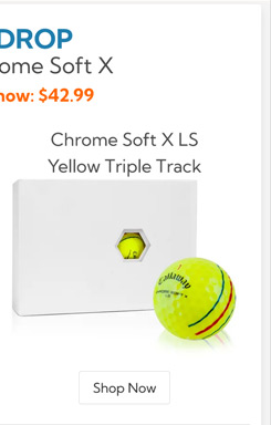 Chrome Soft X LS Yellow Triple Track Golf Balls/Chrome Soft X LS Yellow Triple Track Golf Balls Yellow