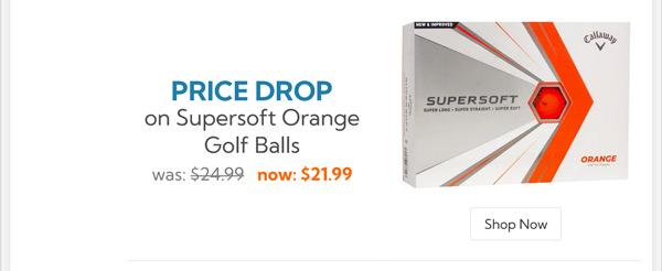 Callaway Golf Supersoft Orange Golf Balls