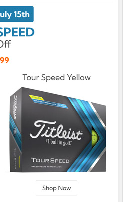 Titleist 2022 Tour Speed Yellow Golf 