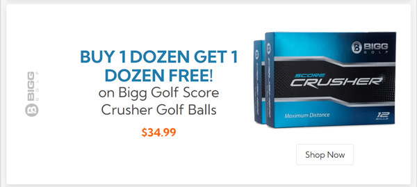 Bigg Golf Score Crusher Golf Balls Buy 1 DZ Get 1 DZ Free