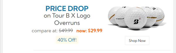 Bridgestone 2022 Tour B X Logo Overrun Golf Balls