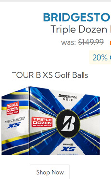 Bridgestone Tour B XS Golf Balls 3 Pack