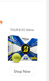 Bridgestone 2022 Tour B XS Yellow Golf 