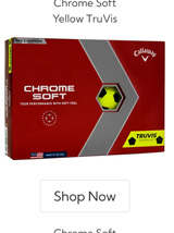 2022 Chrome Soft Yellow TruVis Golf 
