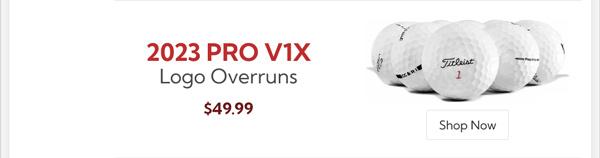 Titleist 2023 Pro V1x Logo Overrun Golf Balls