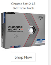 Callaway Golf Chrome Soft X LS 360 Triple Track Golf 
