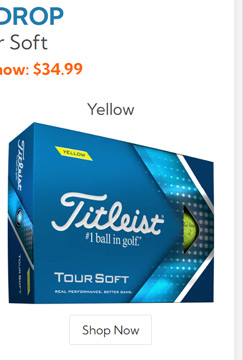 Titleist 2022 Tour Soft Yellow Golf 