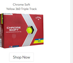 Callaway Golf Chrome Soft Yellow 360 Triple Track Golf 