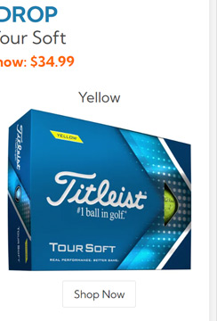 Titleist 2022 Tour Soft Yellow Golf 
