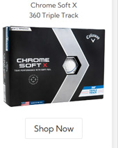 Callaway Golf Chrome Soft X 360 Triple Track Golf 