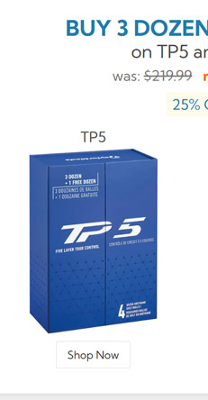 Taylor Made TP5 Golf Balls Buy 3 DZ Get 1 DZ Free Box 2024