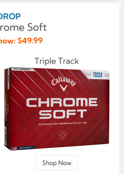 Callaway Golf Chrome Soft Triple Track Golf Balls 2024/Chrome Soft Triple Track Golf Balls 2024 White