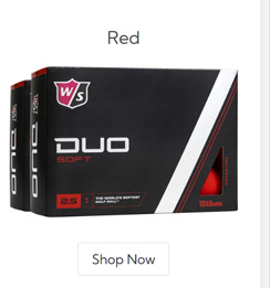 Wilson Staff Duo Soft Red Golf Balls Double Dozen/Duo Soft Red Golf Balls Double Dozen Red