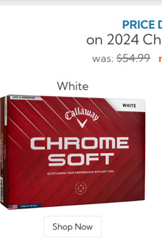 Callaway Golf Chrome Soft Golf Balls 2024/Chrome Soft Golf Balls 2024 White