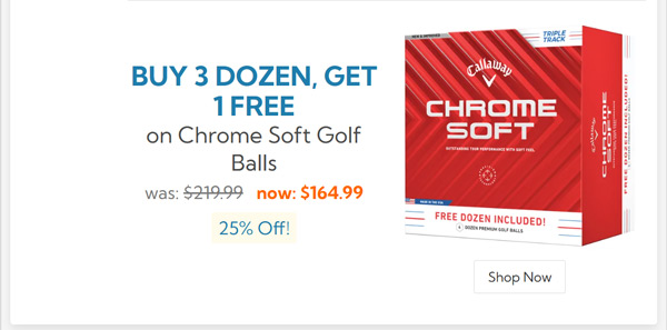 Callaway Golf Chrome Soft Triple Track 4 Dozen Golf Balls