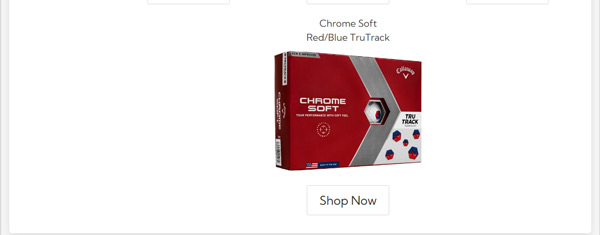 Callaway Golf Chrome Soft Red Blue TruTrak Golf 