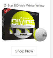 Srixon 2023 Z Star 8 Divide White Yellow Golf Balls Buy 2 DZ Get 1 DZ Free