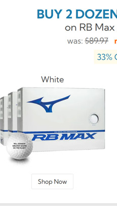 Mizuno RB Max Golf Balls Buy 2 DZ Get 1 DZ Free/RB Max Golf Balls Buy 2 DZ Get 1 DZ Free