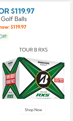 Bridgestone Tour B RXS Golf Balls 3 Pack 2024