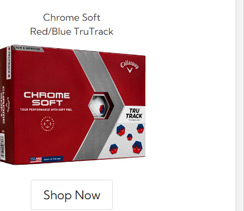 Callaway Golf Chrome Soft Red Blue TruTrak Golf 