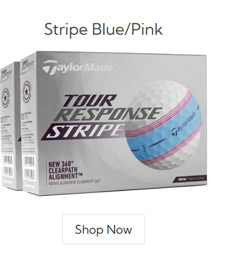 Taylor Made Tour Response Stripe Blue Pink Golf Balls Double Dozen/Tour Response Stripe Blue Pink Golf Balls Double Dozen