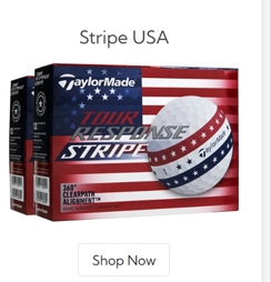 Taylor Made Tour Response Stripe USA Golf Balls Double Dozen/Tour Response Stripe USA Golf Balls Double Dozen