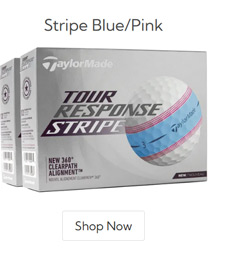 Taylor Made Tour Response Stripe Blue Pink Golf Balls Double Dozen/Tour Response Stripe Blue Pink Golf Balls Double Dozen