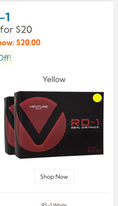 RD 1 Yellow Golf Balls Double Dozen/RD 1 Yellow Golf Balls Double Dozen Yellow