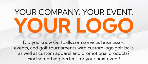 Get your logo on golf balls, apparel, and other promotional products! Request a free quote now!